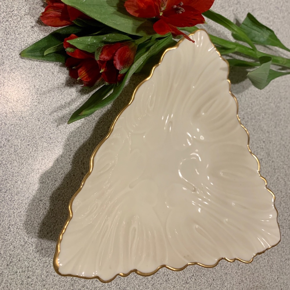 Gold trimmed Lenox Candy Dish
